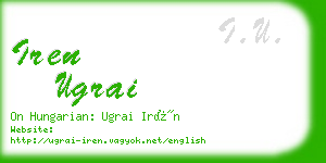 iren ugrai business card